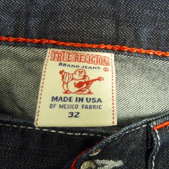 Men's True Religion Boot Cut 32 Dark Blue Jeans - Picture 3 of 6